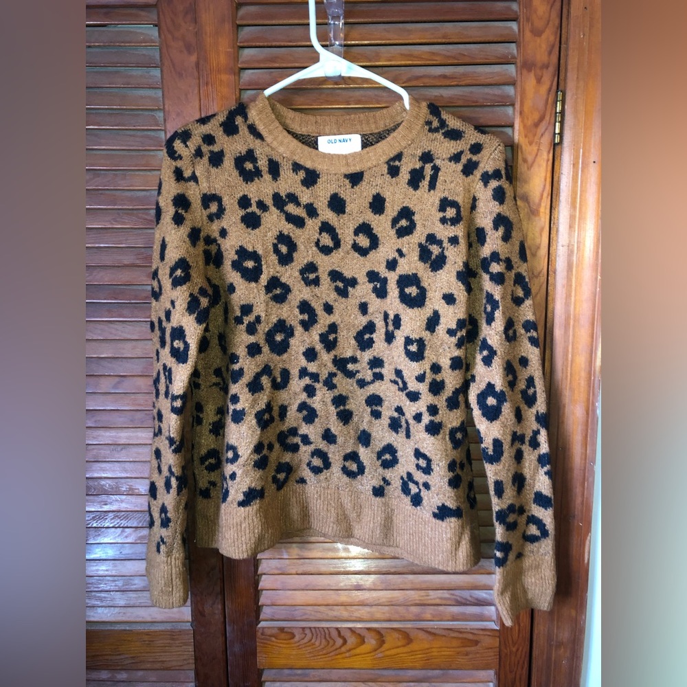 Old Navy Leopard Print Sweater